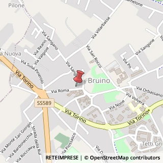 Mappa Via San Rocco, 6, 10090 Bruino, Torino (Piemonte)