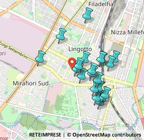Mappa Via Piacenza, 10127 Torino TO, Italia (0.814)