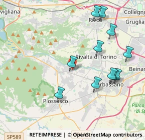 Mappa Via delle Rose, 10090 Bruino TO, Italia (4.24)