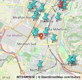 Mappa Via Pio VII, 10127 Torino TO, Italia (2.49263)
