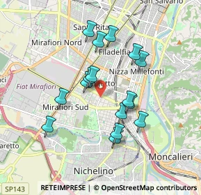 Mappa Via Pio VII, 10127 Torino TO, Italia (1.57438)