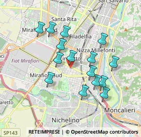 Mappa Via Pio VII, 10127 Torino TO, Italia (1.64133)