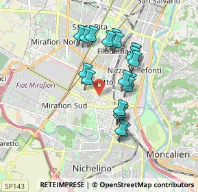 Mappa Via Pio VII, 10127 Torino TO, Italia (1.516)