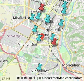 Mappa Via Pio VII, 10127 Torino TO, Italia (1.87533)