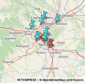 Mappa Via Pio VII, 10127 Torino TO, Italia (7.84455)