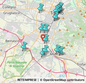 Mappa Via Pio VII, 10127 Torino TO, Italia (3.8975)