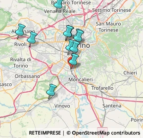 Mappa Via Beinette, 10027 Torino TO, Italia (6.71)