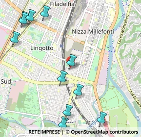 Mappa Via Beinette, 10027 Torino TO, Italia (1.36091)