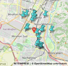 Mappa Corso Traiano N °, 10127 Torino TO, Italia (1.4985)