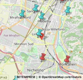 Mappa Corso Traiano N °, 10127 Torino TO, Italia (3.09167)