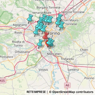 Mappa Corso Traiano N °, 10127 Torino TO, Italia (6.3075)