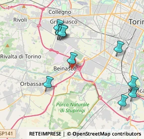 Mappa Via Verdi Giuseppe, 10092 Beinasco TO, Italia (4.34818)