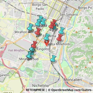 Mappa Via Carlo Bossoli, 10127 Torino TO, Italia (1.6315)