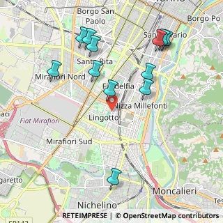 Mappa Via Carlo Bossoli, 10127 Torino TO, Italia (2.23333)