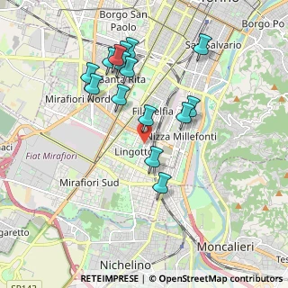 Mappa Via Carlo Bossoli, 10127 Torino TO, Italia (1.84267)