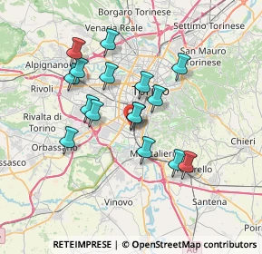 Mappa Via Carlo Bossoli, 10135 Torino TO, Italia (6.03688)