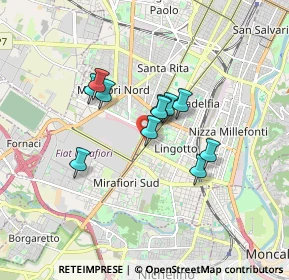 Mappa Via Alessandro Pernati di Momo, 10135 Torino TO, Italia (1.23636)