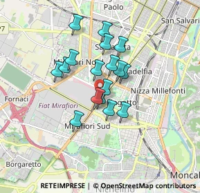 Mappa Via Alessandro Pernati di Momo, 10135 Torino TO, Italia (1.27412)