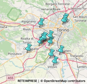 Mappa Via San Felice, 10092 Beinasco TO, Italia (4.89385)