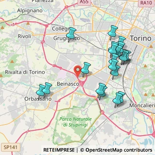 Mappa Via San Felice, 10092 Beinasco TO, Italia (4.381)