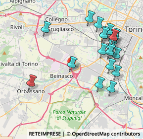 Mappa Via San Felice, 10092 Beinasco TO, Italia (4.3755)