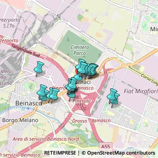Mappa Via Gaetano Donizetti, 10092 Beinasco TO, Italia (0.609)