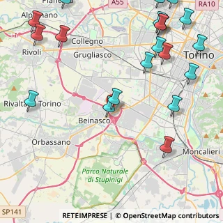 Mappa Via Gaetano Donizetti, 10092 Beinasco TO, Italia (6.207)