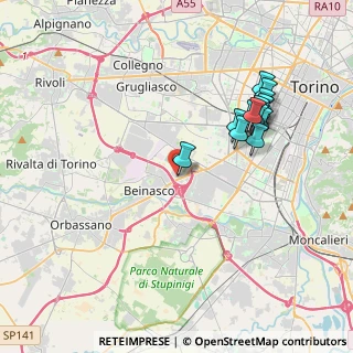 Mappa Via Gaetano Donizetti, 10092 Beinasco TO, Italia (3.89385)