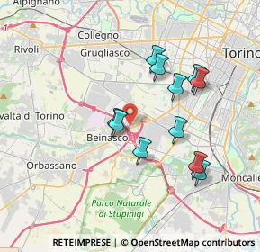 Mappa Via Gaetano Donizetti, 10092 Beinasco TO, Italia (3.26818)