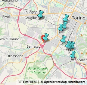 Mappa Frazione Fornaci, 10092 Beinasco TO, Italia (3.99273)