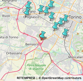 Mappa Frazione Fornaci, 10092 Beinasco TO, Italia (4.31273)