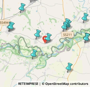 Mappa Via Corti, 27030 Gambarana PV, Italia (6.06)