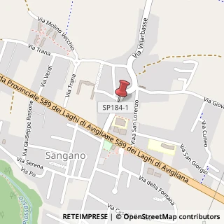 Mappa Via Bert Giovanni, 80, 10090 Sangano, Torino (Piemonte)