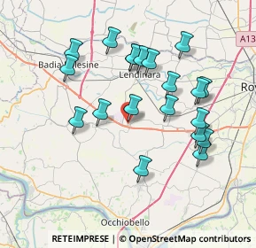 Mappa Via John Fitzgerald Kennedy, 45020 San Bellino RO, Italia (7.2735)