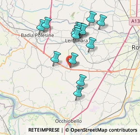 Mappa Via John Fitzgerald Kennedy, 45020 San Bellino RO, Italia (6.76133)