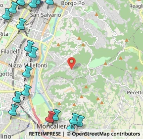 Mappa Strada dei Tetti Rubino, 10133 Torino TO, Italia (3.57)