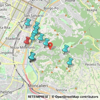Mappa Strada dei Tetti Rubino, 10133 Torino TO, Italia (1.80077)