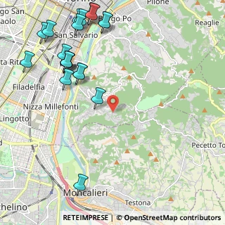 Mappa Strada dei Tetti Rubino, 10133 Torino TO, Italia (2.8165)