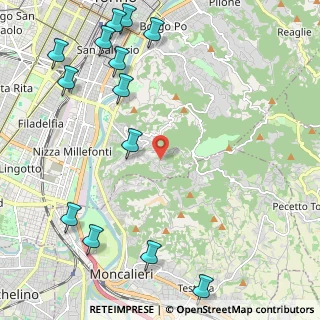 Mappa Strada dei Tetti Rubino, 10133 Torino TO, Italia (3.00769)