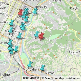 Mappa Strada dei Tetti Rubino, 10133 Torino TO, Italia (2.7985)