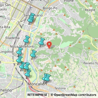 Mappa Strada dei Tetti Rubino, 10133 Torino TO, Italia (2.6575)