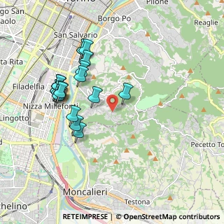 Mappa Strada dei Tetti Rubino, 10133 Torino TO, Italia (1.9475)