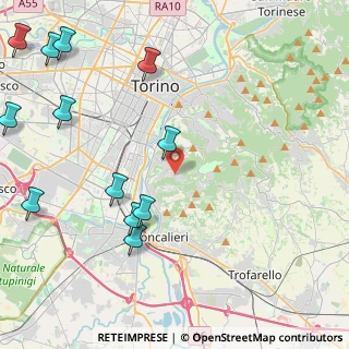 Mappa Strada dei Ronchi, 10133 Torino TO, Italia (5.79833)