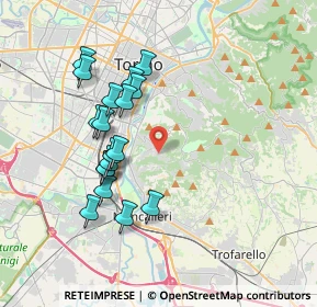 Mappa Strada dei Ronchi, 10133 Torino TO, Italia (3.50889)