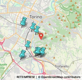 Mappa Strada dei Ronchi, 10133 Torino TO, Italia (3.53462)