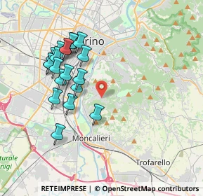 Mappa Strada dei Ronchi, 10133 Torino TO, Italia (3.7475)