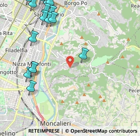 Mappa Strada dei Ronchi, 10133 Torino TO, Italia (2.865)