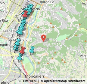 Mappa Strada dei Ronchi, 10133 Torino TO, Italia (2.5395)