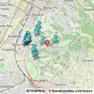 Mappa Strada dei Ronchi, 10133 Torino TO, Italia (1.757)