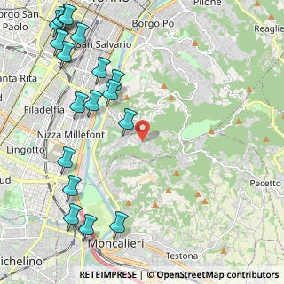 Mappa Strada dei Ronchi, 10133 Torino TO, Italia (2.92611)